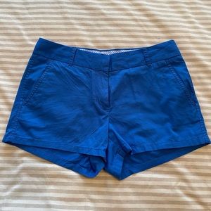 Jcrew chino shorts royal blue